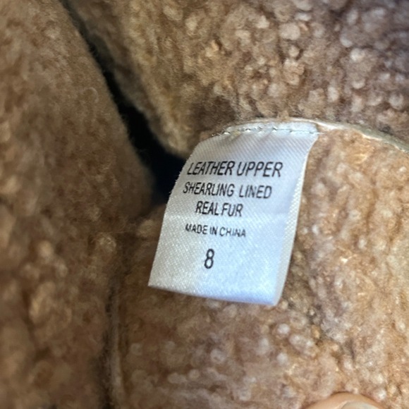 Woodies by Jeffrey Campbell Suede Lace Up Shearling Lined Clog Boots Size 8 - Picture 4 of 5